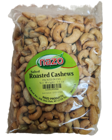 nazo Salted Roasted Cashews 14 OZ